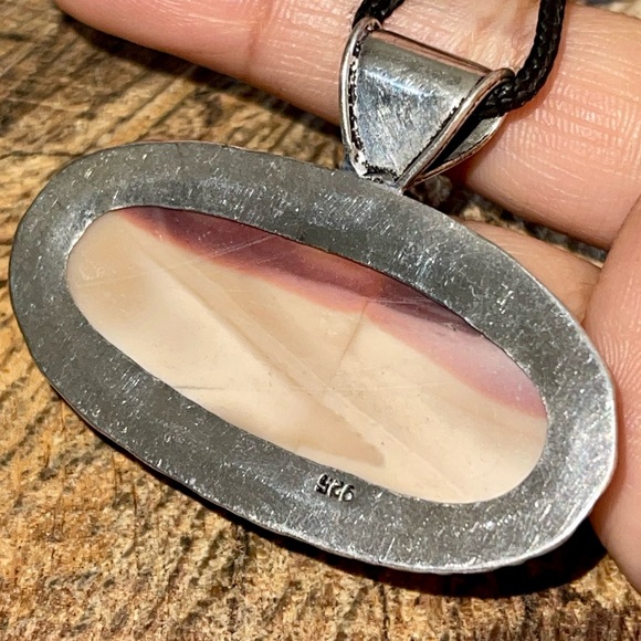 Burgundy Brown Mookaite Pendant - Picture 7 of 15